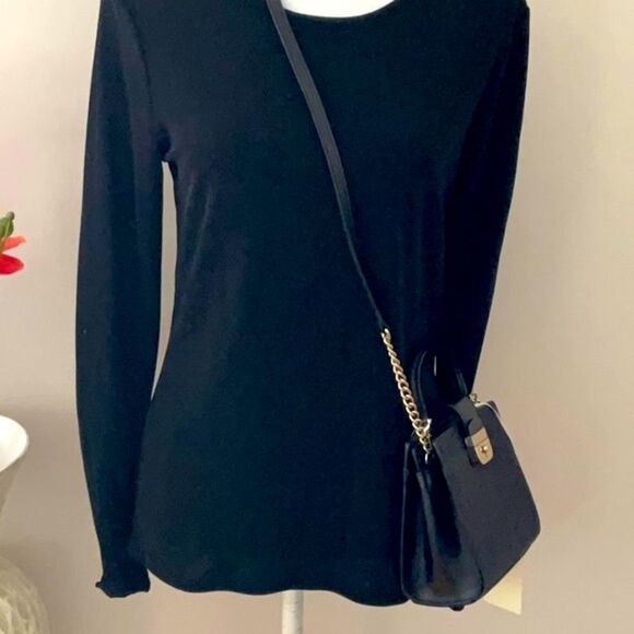 KATE SPADE NWT MINI KIRIN SUNSET LANE BLACK SPARKLING SHOULDER BAG CROSSBODY - Picture 8 of 12